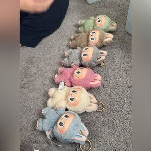 Popmart labubu plush pendent/charm—green left